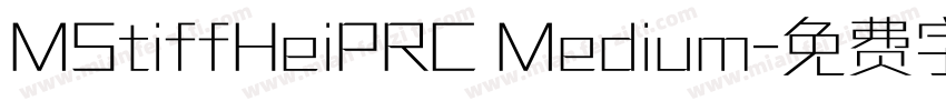 MStiffHeiPRC Medium字体转换